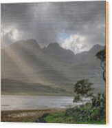 Nature Landscape Isle Of Sky Scotland Wood Print