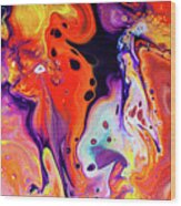 Imagination - Colorful Abstract Art Painting Wood Print