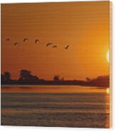 Impalila Island Sunset No. 1 Wood Print