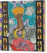 Intuitive Catalyst Card - Hanged Man Wood Print