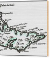 Isles Saint Jean - Prince Edward Island - 1774 Wood Print