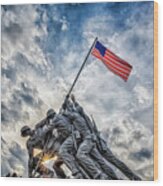 Iwo Jima Memorial Wood Print