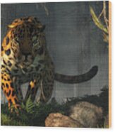 Jaguar Wood Print