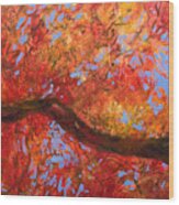 Japanese Maple Recline Wood Print
