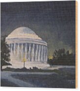 Jefferson Memorial Wood Print