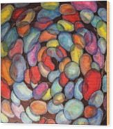 Jelly Beans Of Life Wood Print