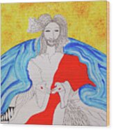 Jesus Messiah Second Coming Wood Print