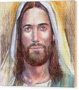 Jesus Of Nazareth Painting Wood Print
