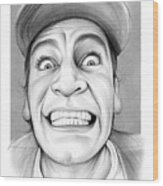 Jim Varney Wood Print