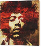 Jimi Hendrix #1 Wood Print