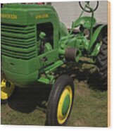 John Deere Tractor Wood Print