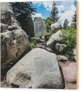 John Denver Sanctuary Aspen Memorial Wood Print