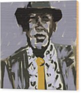 John Lee Hooker Wood Print