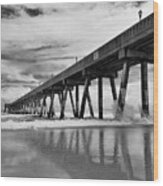 Johnnie Mercers Fishing Pier Wood Print