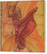 Joy Of Dancing Wood Print
