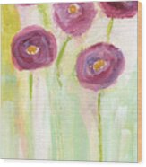 Joyful Poppies- Abstract Floral Art Wood Print