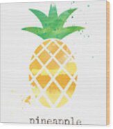 Juicy Pineapple Wood Print