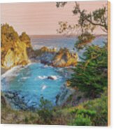 Julia Pfeiffer Burns State Park Mcway Falls Wood Print