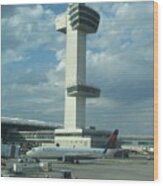 Kennedy Airport Control Tower Wood Print