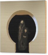 Keyhole Figures Wood Print