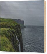 Kilt Rock And Mealt Falls Wood Print