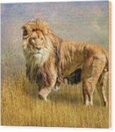 King Of The Serengeti Wood Print