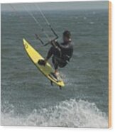 Kite Surfing 2 Wood Print