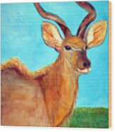 Kudu Wood Print