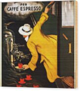 La Victortoria Ardunio Caffe Expresso - Leonetto Cappiello Vintage Ad Wood Print