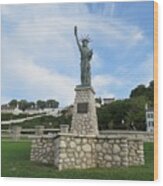 Lady Liberty On Mackinac Island Wood Print