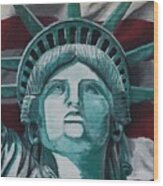 Lady Liberty Wood Print
