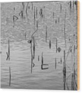 Lake Abstract Wood Print