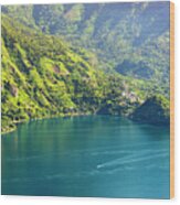 Lake Atitlan Shoreline Wood Print