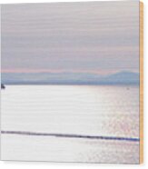 Lake Champlain South From Atop Battery Park Wall Panorama Wood Print