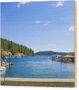 Lake Coeur D'alene Idaho Wood Print