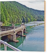 Lake Mills From Elwha River Dam, Olympic National Park, Washington Wood Print