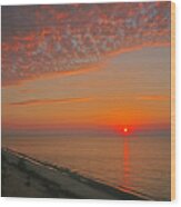 Lake Superior Sunset Wood Print