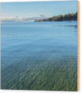 Morning At Lake Tahoe Wood Print