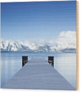 Lake Tahoe Panorama Wood Print