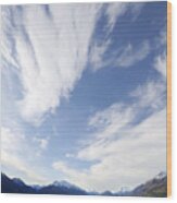 Lake Wakatipu Sky Wood Print