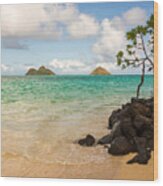 Lanikai Beach 1 - Oahu Hawaii Wood Print