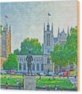 Late Afternoon In Parliament Square Wood Print