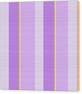 Lavender Stripe Pattern Wood Print