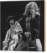 Led Zeppelin Robert Plant Jimmy Page Collection Wood Print