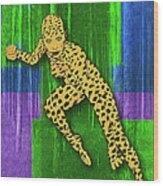 Leopard Woman Wood Print