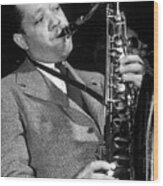 Lester Young Wood Print