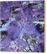 Life In The Violet Bush Of Ghosts Wood Print