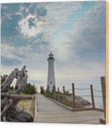 Lighthouse Crisp Point -0008 Wood Print