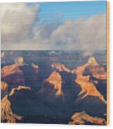 Lights And Shadows In The Canyon Wood Print