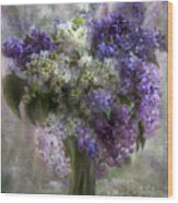 Lilacs Of Love Wood Print